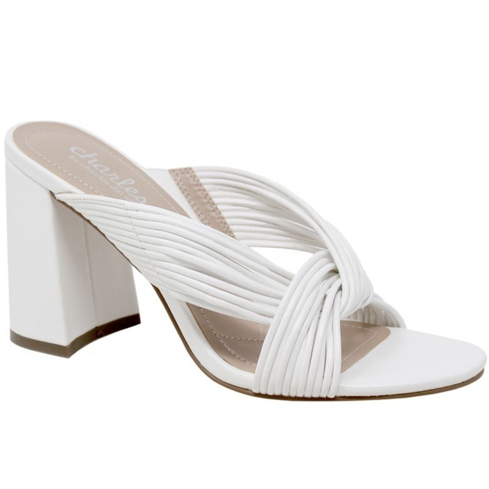 Charles by Charles David Razzle Sandal in white Size: 6.5